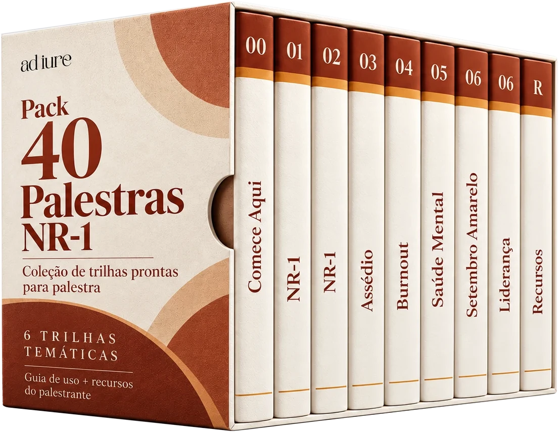 Box do Pack 40 Palestras NR-1