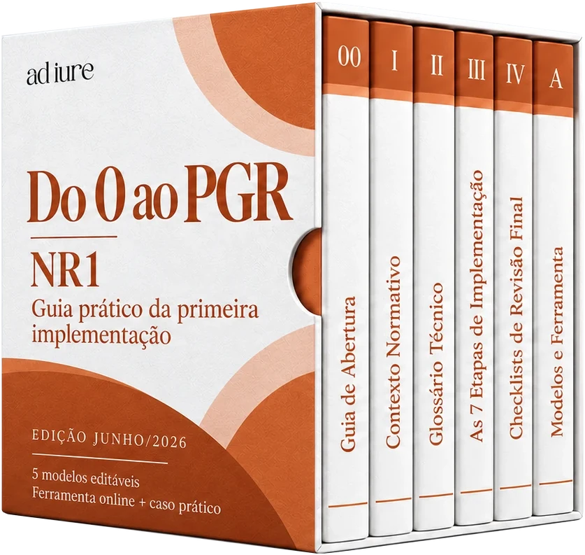 Box Do 0 ao PGR, guia prático da primeira implementação da NR-1